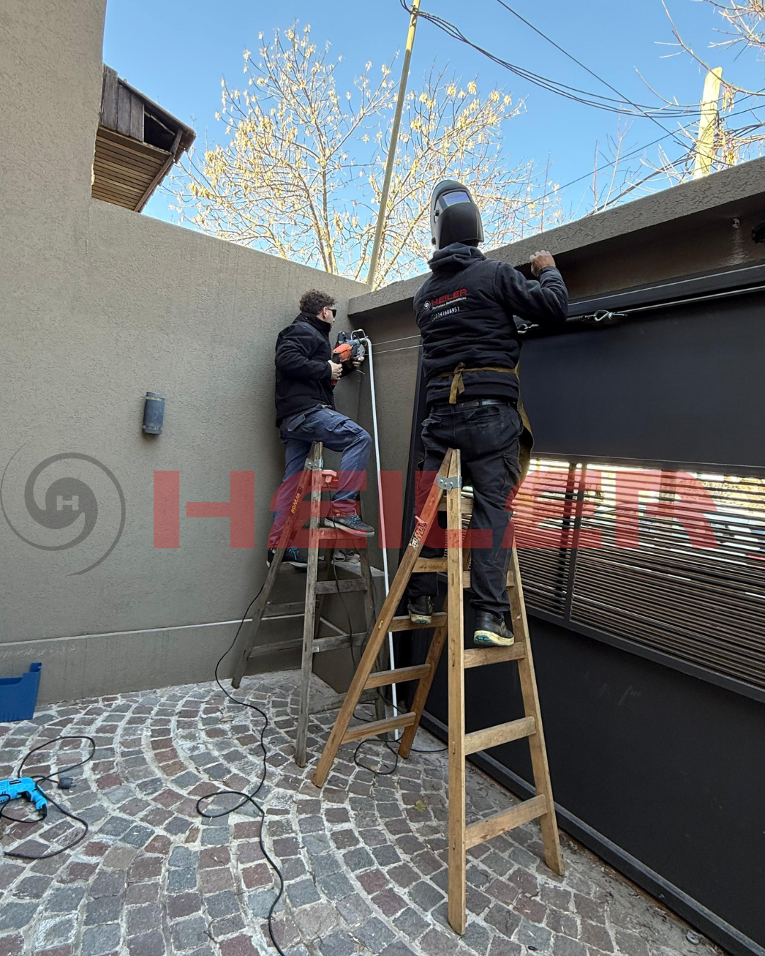 Instalación de motor para portón